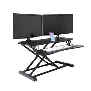 스탠딩 듀얼모니터 책상 모션데스크 높낮이 높이조절 스탠드책상 유압식