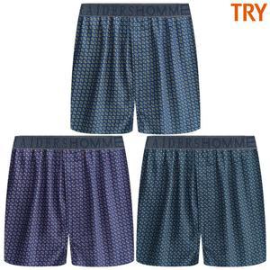 트라이 남자 60수 순면 밴드 사각 트렁크 팬티 3매입 FRD2 MA3