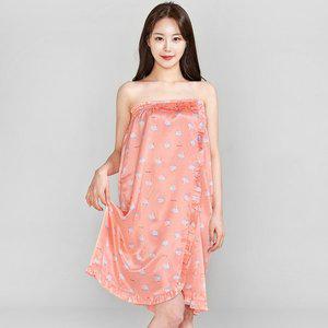 [이라인] 국산 엠마스완 실크 탑가운 골프가운 샤워 목욕가운