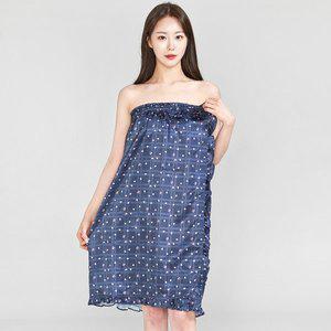 [이라인] 국산 버킹리본 실크 탑가운 골프가운 샤워가운 목욕가운 (1374)