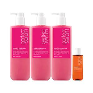 미쟝센 퍼펙트 세럼 컨디셔너 스타일링 680ml, 3개 + 증정(샴푸 오리지널 140ml, 1개)
