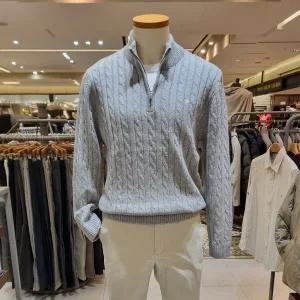 [올젠](의정부점)메리노울 케이블 하프짚업 스웨터 4컬러 1205 EUF