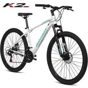2025 케이투바이크 레이브2.1D 27.5인치 MTB자전거 선런 원터치21단 디스크브레
