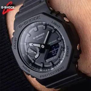 카시오 지샥 GA-2100 (5611) 지얄오크 블랙 남자 시계