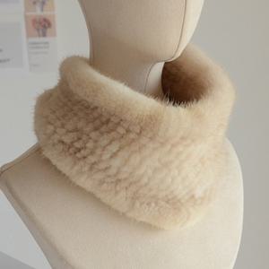 고급 리얼 밍크털 넥워머 6칼라 헤어밴드 겸용 여성 겨울목도리 엄마 선물