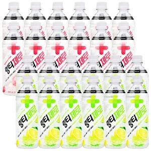링티 제로 복숭아 500ml 12개 + 레몬 12개 / 제로칼로리 음료수 페트음료
