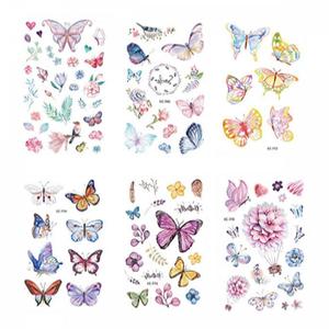 여성타투 나비타투 문신 타투스티커 6종 투쁠원 미니 타투