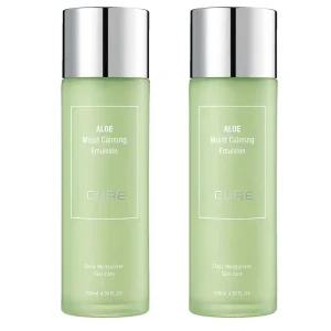 [10%+카드12%] 김정문알로에 큐어 모이스트 카밍 에멀젼 130ml 2개