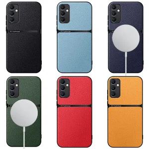 갤럭시A54 A53 A52s A34 A25 퀀텀4 맥세이프 초슬림 매트 가죽 풀커버 핸드폰 케이스