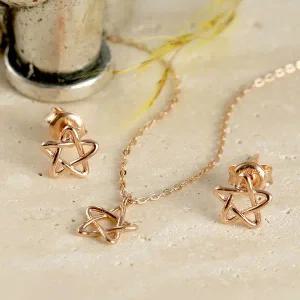 [비앤비골드] 18K 스타 별 와이어 주얼리세트 NPS29276