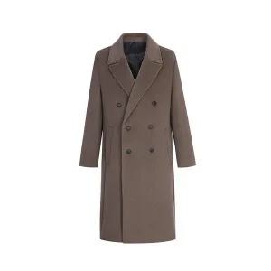 [보스트로]브라운 울혼방 더블 체스터 코트_M1OC1414
