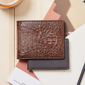 [닥스](강남점)DBWA4E718W3 [CAIMAN] 브라운 악어가죽 반지갑