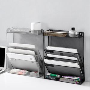 파티션 책상 서류 보관 3단 선반 문서 서류 정리 스탠드 보관함