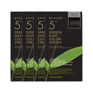 2+2 더페이스샵 스타일리스트 5분 스피디 헤어 컬러크림 흑갈색