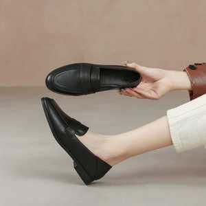 여성화 중간굽 정장구두 상품 소가죽 로퍼 천연 컴포트단화