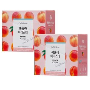 카페베네 복숭아 아이스티 파우치 190ml 20개