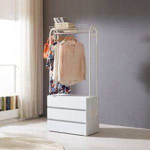 루니아 3단서랍 선반형 행거 800