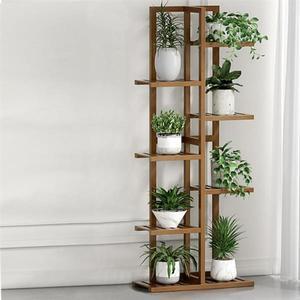 월데코 공간활용 대나무 화분진열대 화분선반 받침대