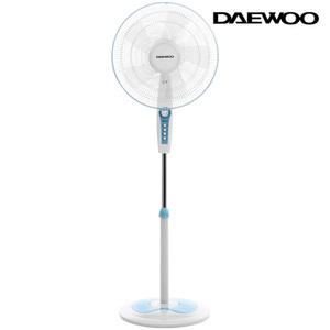 대우 16형 키높이 스탠드 선풍기 5엽날개 고출력 저소음 타이머 화이트