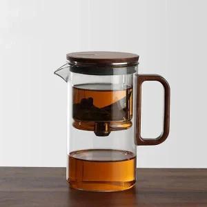 알럽하우스 사마도요 우드핸들 티포트 티팟500mL (BP13 유리필터)