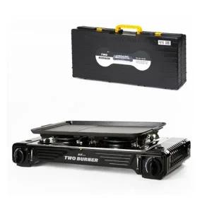 리서스 맥스 2구 가스버너 부르스타 전용불판+휴대용 가방