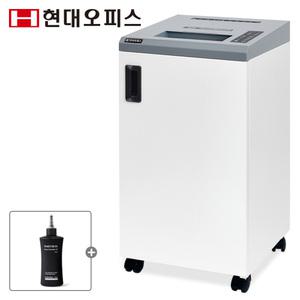 [현대오피스] 국산 대형 문서 세단기 PK-M230MM+오일 저소음 1회 최대 20매 세단 파지함55L 파쇄기 세절기