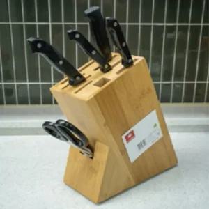 대나무칼집 칼꽂이 칼블럭 업소용 식도보관함 9구)