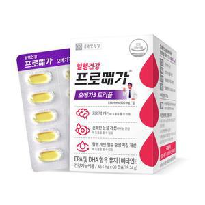 [종근당건강] 종근당건강 프로메가 알티지 오메가3 트리플 760mg x 60캡슐 1개 / AWS