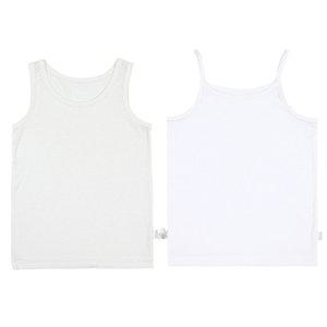 남아 여아 초등학생 사계절 흰색 무지 속옷 끈 런닝