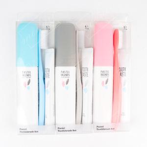 파스텔 여행용 칫솔치약 세트1p 휴대용 세면도구