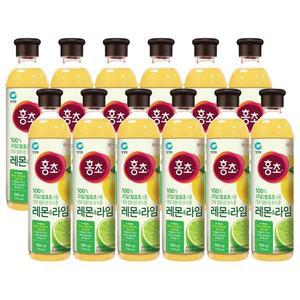 대상 청정원 홍초 레몬라임 900ml x  12개