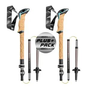 레키 플러스팩 크레시다 FX 카본 초경량 5단 접이식 등산스틱 1세트 등산지팡이