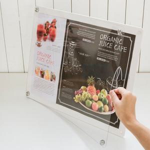 먼데이마켓 스탠딩 자석 액자프레임 A3 아크릴거치대 A3액자 실내게시판