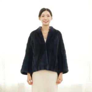 [우진모피](WJ) 코펜하겐퍼 휘메일 나그랑 네이비 밍크코트 국내생산 본사직영