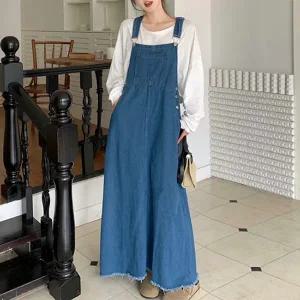 [하프클럽/]빈티지데님멜빵원피스 mde2301554