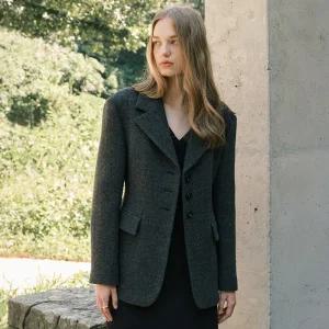 [롯데백화점]온앤온 슬림라인 자켓형 울 코트 NEW4WJ906