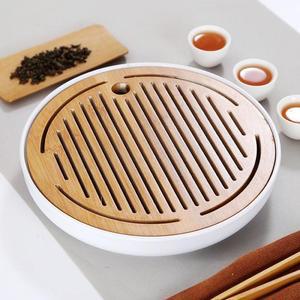 [BZFKI115_49]티앤차 다기트레이 차판 25 5cm 대나무차판