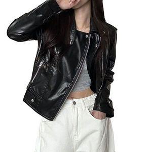 [다잇템]여성 골져스 패션 광 레더 은은한 바이크 자켓