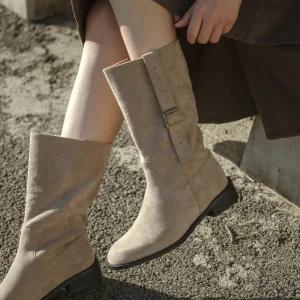 SOVO 폰테 스웨이드 단화 부츠 3cm