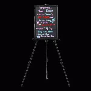 (40x60) 4면 칼라네온보드(CNB-155)/LED네온보드블랙보드/LED배너안내판네온보드형광칠판/강화유리보드