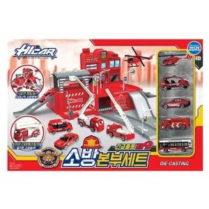 출동119소방본부세트 주차장놀이 작동 자동차/모형/유아용/놀이/미니/카트랙/운전/장난감/RC/굴삭기/포크레