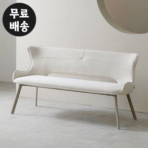 [벤티스가구]셀르 패브릭 3인용 벤치형 식탁 장의자 체어 긴 까페 주방 인테리어 명품(아이보리)