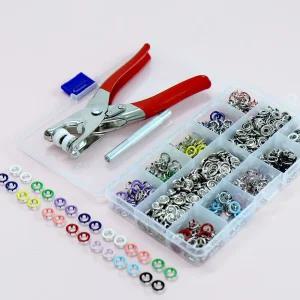 똑딱이 단추 펜치 100개 세트 /의류/바지/치마//똑딱이/단추달기/펀칭기/똑딱단추/스냅/아이디어/칼라