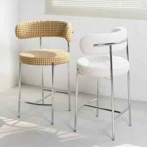 [체어팩토리]1+1 유니 미드센추리 모던 패브릭 인테리어 홈바 아일랜드 바텐의자