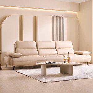 [다우닝]로턴드 4인 전체 내추럴가죽 소파