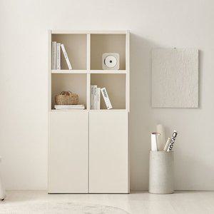 [데코라인][수도권 무료배송] 하치 도어책장 4단 800