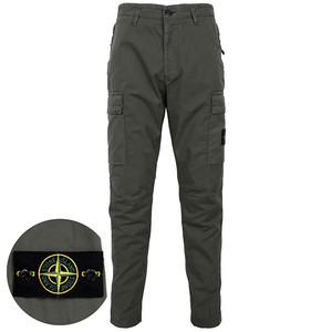 스톤아일랜드 24FW 머스크그린 와펜 수피마 스트레치 카고 팬츠 811530410 V0059