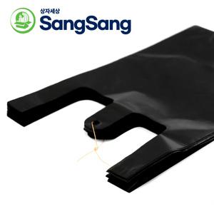 [상자세상] 검정 손잡이 비닐봉투 모음 5L~20L 300매 재활용 쓰레기 분리수거 휴지통 대용량 마트 봉지