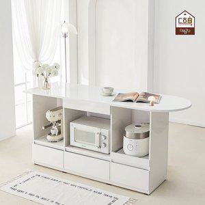 [다하미가구]오블리비 1400 아일랜드식탁 조리대 홈바테이블