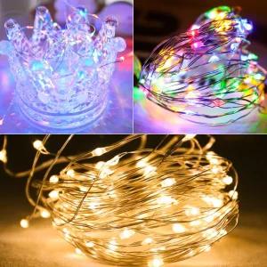 LED 와이어 전구 크리스마스 줄조명 트리 커튼 장식 미니 꼬마 전등 와인병 불멍 무드등